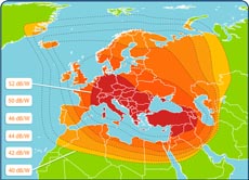 Turksat 3A Ku-band west spot beam